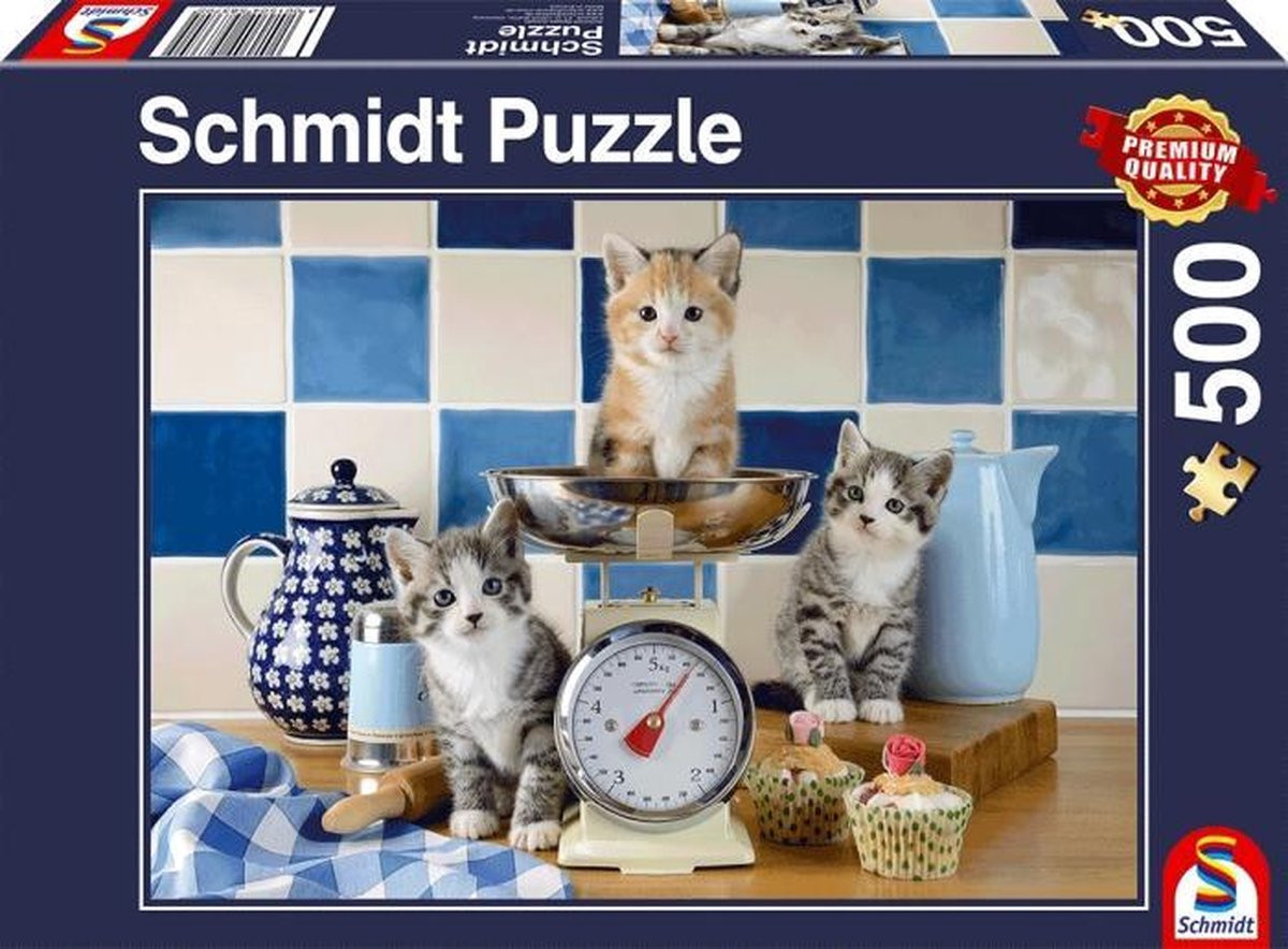 Schmidt - Katten in de keuken (500) - Puzzel