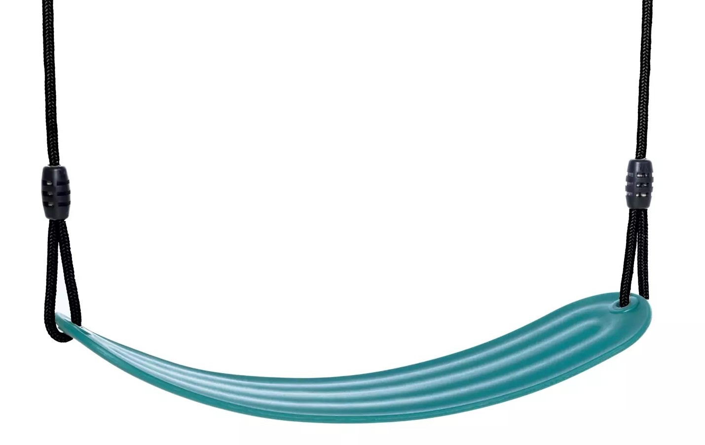 Dice - Soepel Schommelzitje Turquoise - Zwart Gevlochten Touw