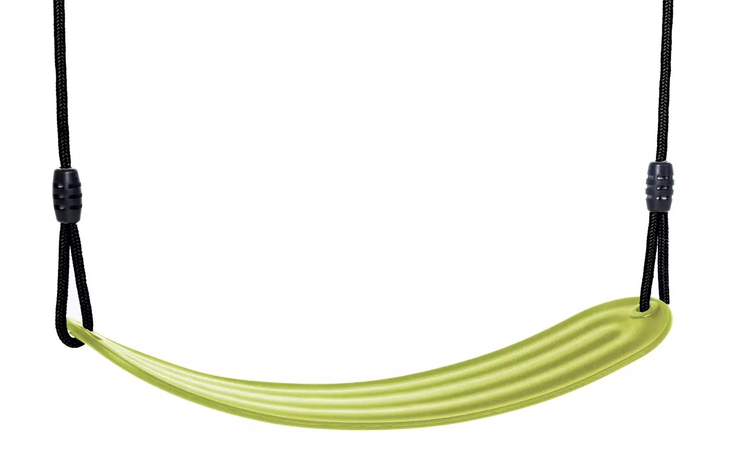 Dice - Soepel Schommelzitje Limegroen - Zwart Gevlochten Touw