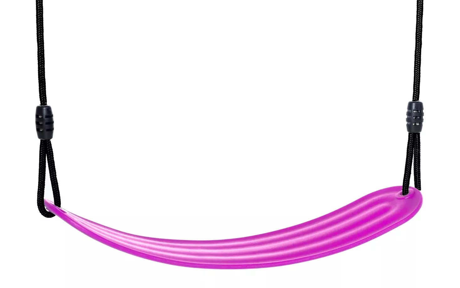 Dice - Soepel Schommelzitje Roze - Zwart Gevlochten Touw