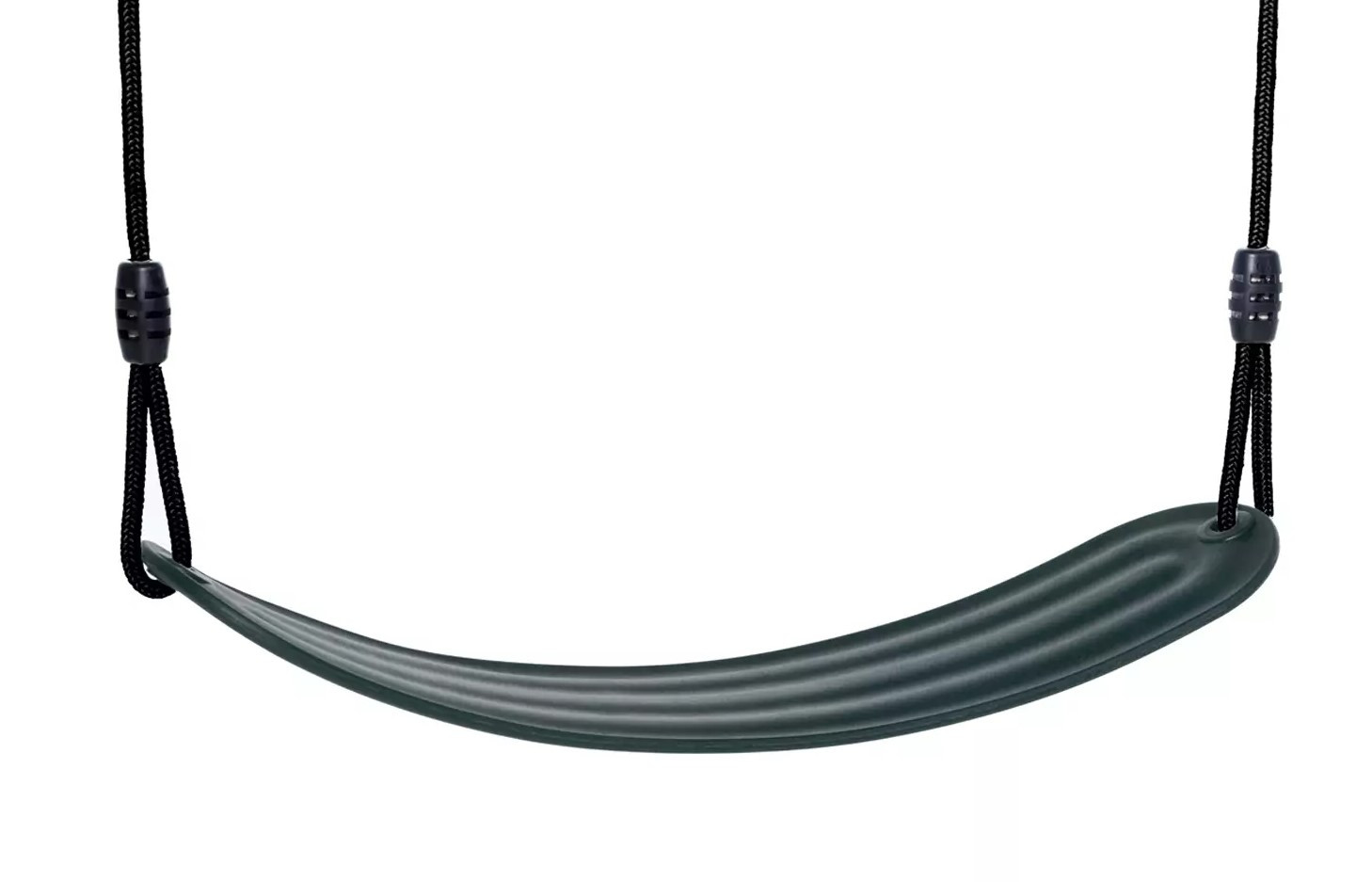 Dice - Soepel Schommelzitje Antraciet - Zwart Gevlochten Touw