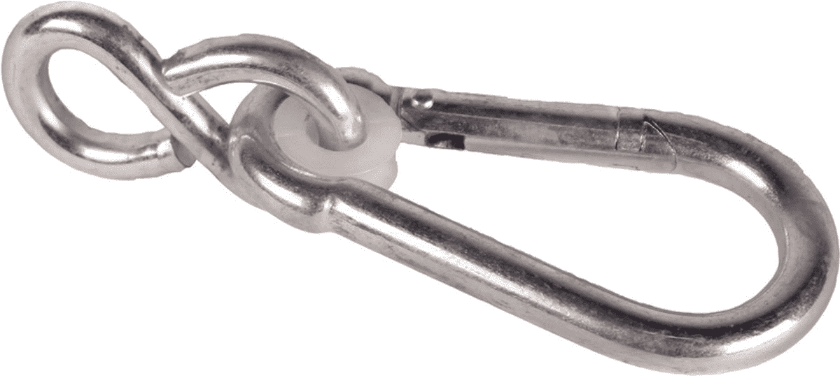 Karabijnhaak (100x10mm) met S-haak