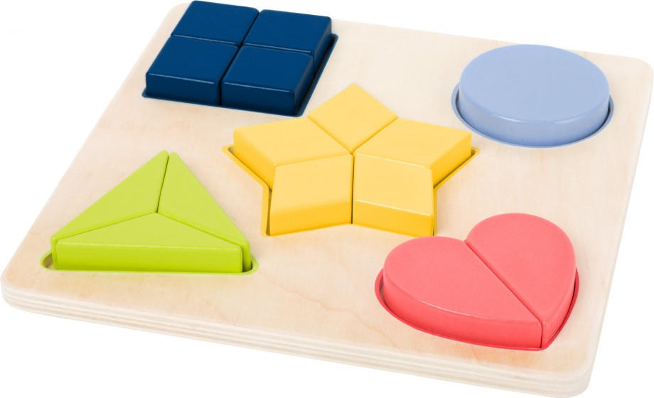 Vormenstoof puzzel hart-ster