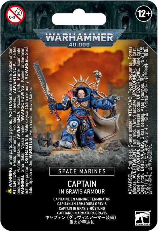 Warhammer 40K - Space Marine - Captain in Gravis Armour