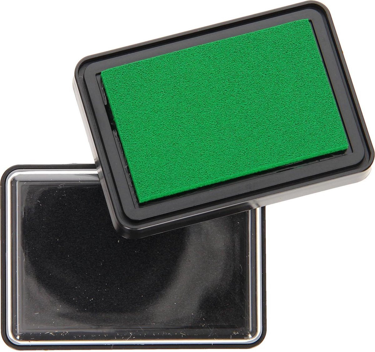 Stempelkussen 2st.  Groen & Zwart - 7,5 x 6 cm