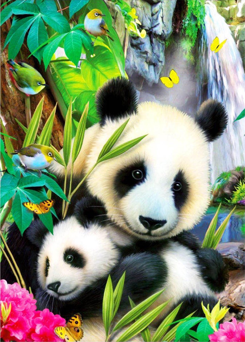 Toi-Toys Diamond Painting - Panda (50x40cm)