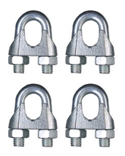 Touwklem Verzinkt voor Ø10-12mm touw - (4 stuks)