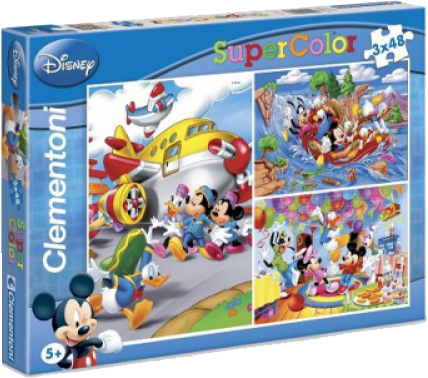 Clementoni Super Color Puzzel - Disney Classic (3x48)