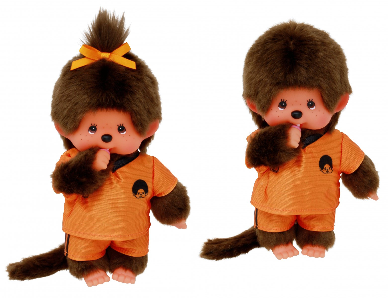 Monchhichi Set - Voetbal Jongen en Meisje (20cm)