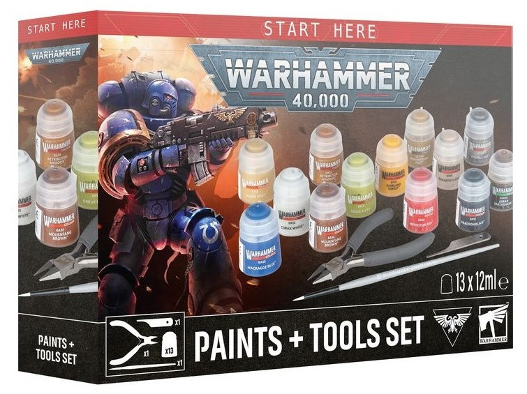 Warhammer 40K - Paints + Tools (60-12)