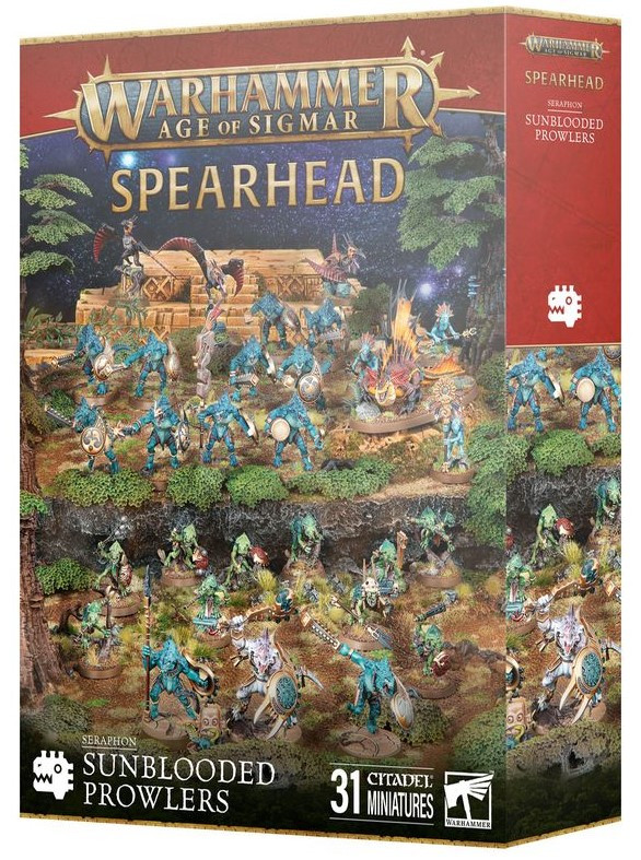 Warhammer Age of Sigmar - Spearhead - Seraphon - Sunblooded Prowlers (70-882) Warhammer Age of Sigmar - Spearhead - Seraphon - Sunblooded Prowlers (70-882)