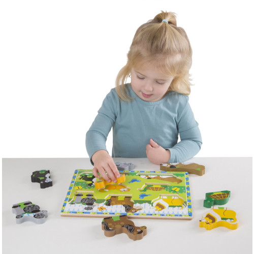 Melissa & Doug - Houten Huisdierenpuzzel 8-delig - (13724)