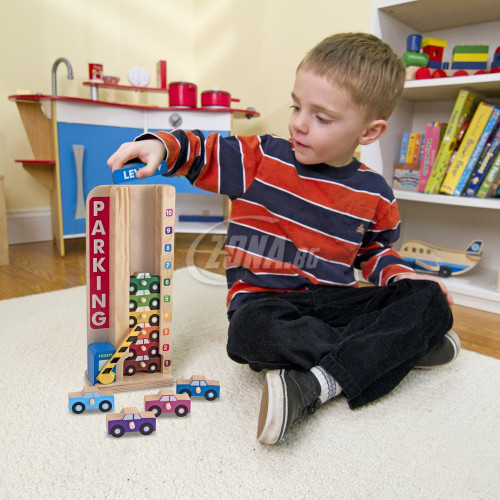 Melissa & Doug - stapel en tel Parkeergarage