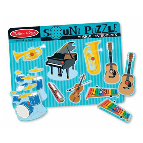 Melissa & Doug - Puzzel Met Geluiden - Muziekinstrumenten