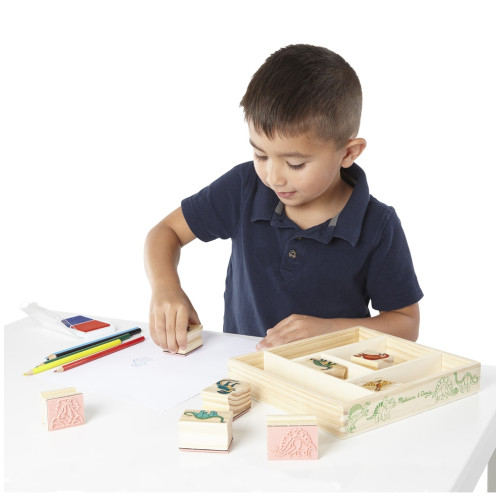 Melissa & Doug - Dinosaurus Stempelset