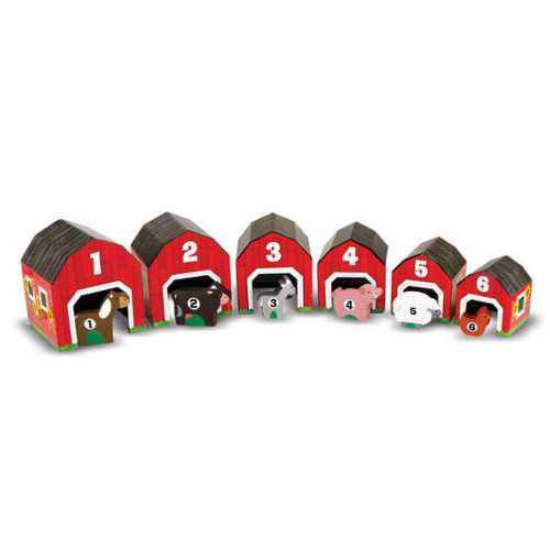 Melissa & Doug - Houten Boerderij - Tellen en sorteren