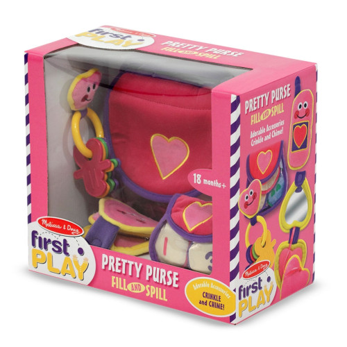 Melissa & Doug - Roze Pluche Handtas met Accessoires