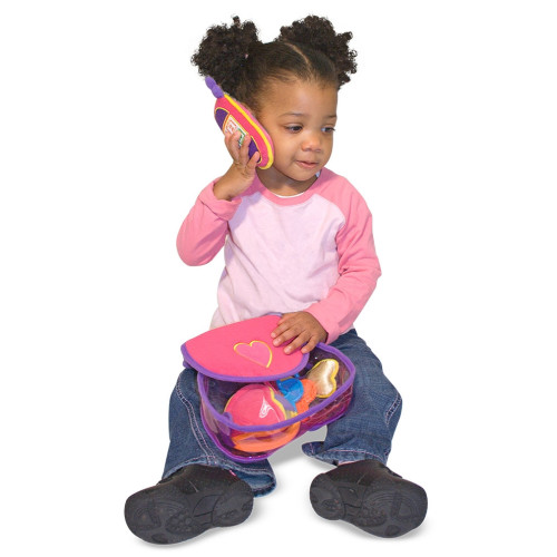 Melissa & Doug - Roze Pluche Handtas met Accessoires