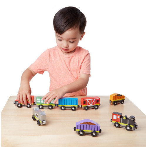 Melissa & Doug - Houten Treinwagens