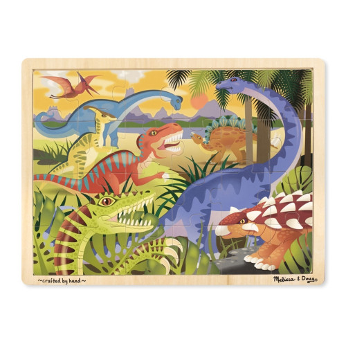 Melissa & Doug - Houten Legpuzzel - Dinosaurussen