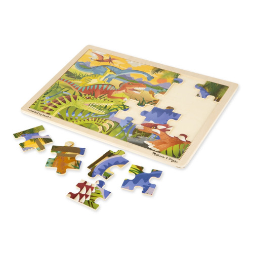 Melissa & Doug - Houten Legpuzzel - Dinosaurussen