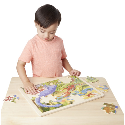 Melissa & Doug - Houten Legpuzzel - Dinosaurussen