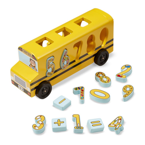 Melissa & Doug - Houten Rekenbus Met Cijfers