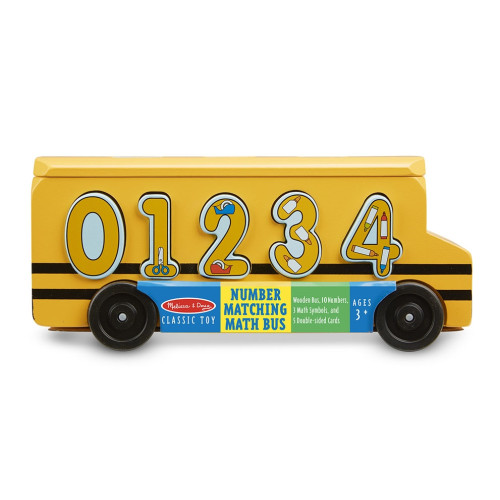 Melissa & Doug - Houten Rekenbus Met Cijfers