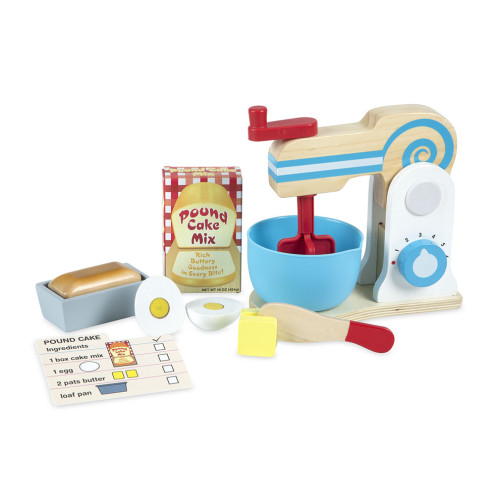 Melissa & Doug - Houten Make a cake Mixer Set