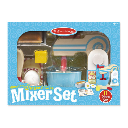 Melissa & Doug - Houten Make a cake Mixer Set