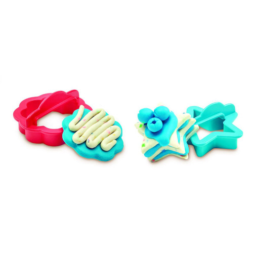 Play-doh koekjes bakken blauw