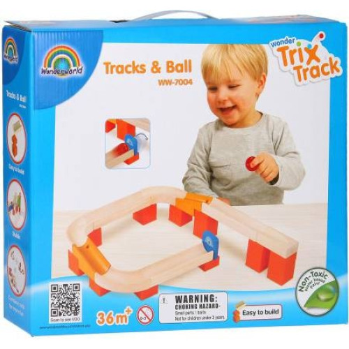 Wonderworld - Houten Knikkerbaan Tracks & Ball
