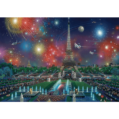 Schmidt -Vuurwerk bij de Eiffeltoren (1000) - Puzzel