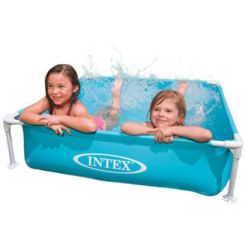 Intex Mini Frame Pool 122 x 122 x 30 cm - Blauw