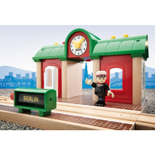 BRIO Treinstation met Geluidsopname functie - 33578