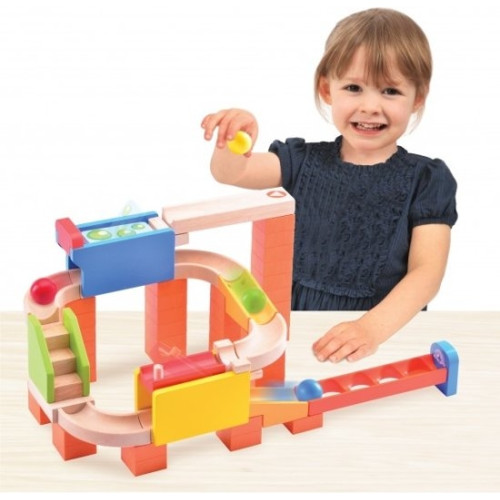 Wonderworld - Houten Knikkerbaan - 2 Ways Flipper