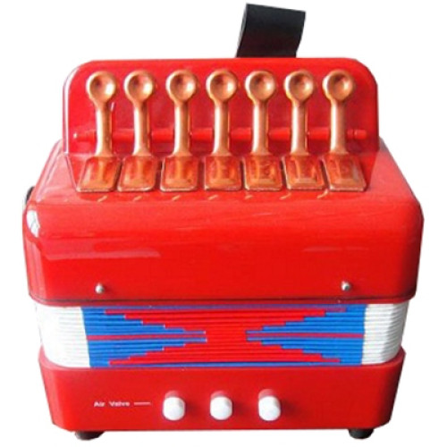 Kinder Accordeon Rood (17x18x10,5cm)
