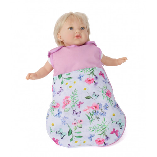 Bayer Chic - Poppenslaapzak Bola (bloemen wit/roze)