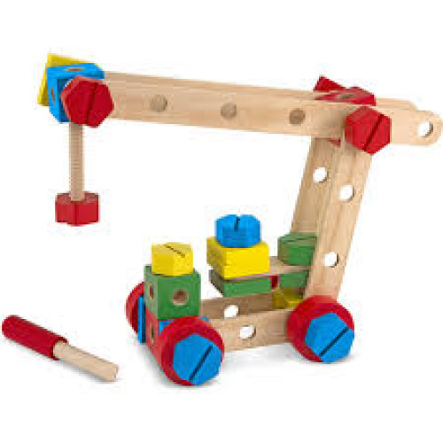 Melissa & Doug - Constructie Set in Kouten Kist (48 dlg.)
