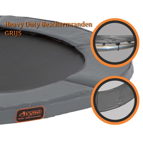 Avyna Universele Heavy Duty Trampolinerand Ø 270 cm (9ft) Grijs