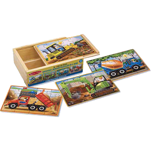 Melissa & Doug - Construction Puzzles in a Box