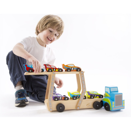 Melissa & Doug - Mega Race-Car Carrier
