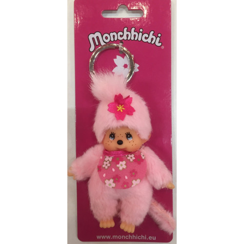 Monchhichi - 10cm Sleutelhanger - Cherry Blossom