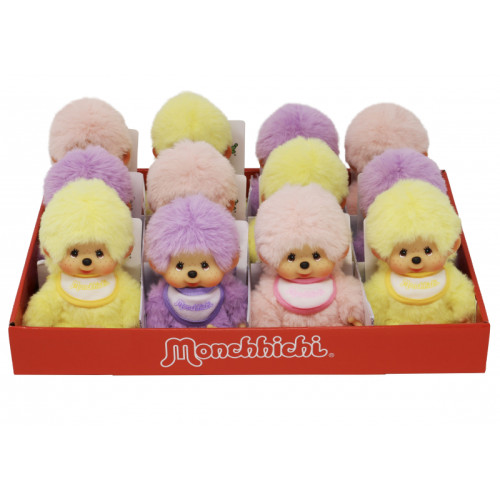Monchhichi met slab 15 cm - pastel geel 1