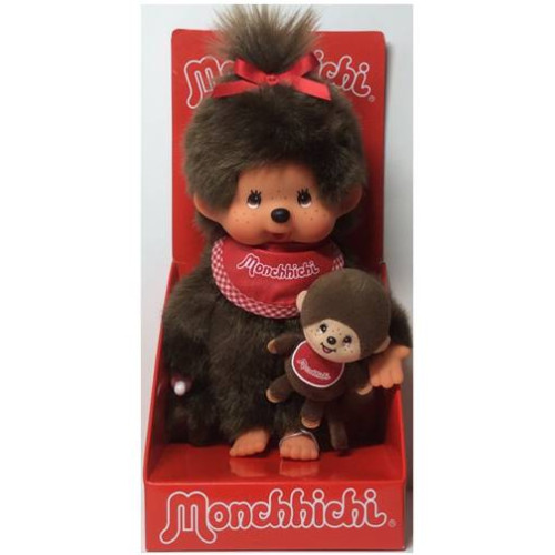 Monchhichi Meisje + Mini Monchhichi