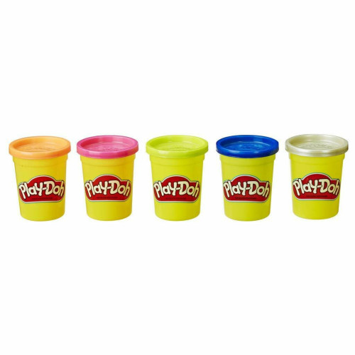 Play-Doh 5 potjes klei - 560 gram - plus zilver