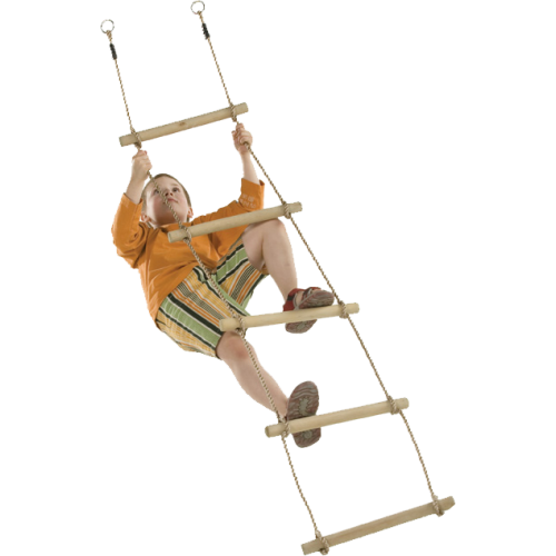KBT Touwladder 195cm - 5 Sporten met PH Touw