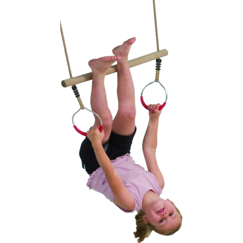 KBT Trapeze met metalen Turnringen - PP touw