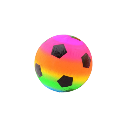 ALERT Voetbal PVC Regenboog - 15 Cm - 60 Gram