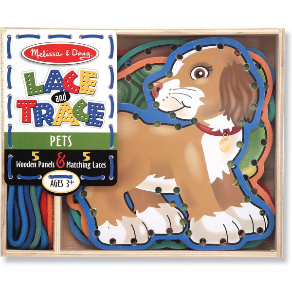 Melissa & Doug - Veters Rijgen - Huisdieren